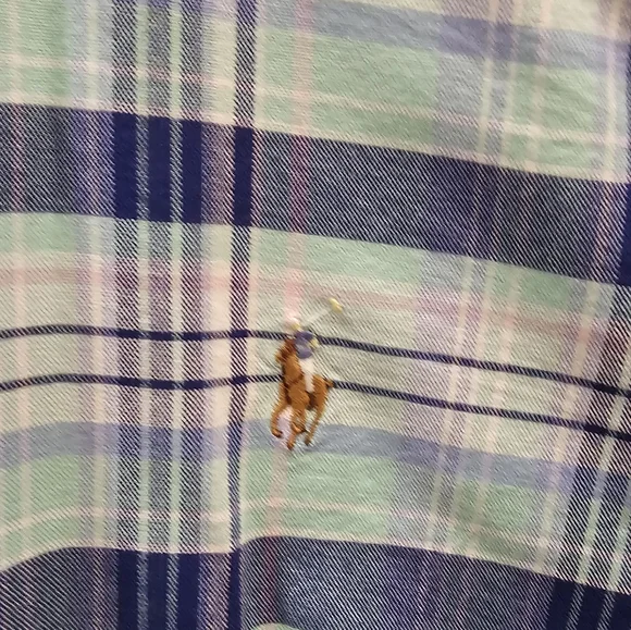Ralph Lauren POLO Plaid Button Down Mens Large - Picture 3 of 6